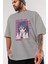 Kirie Motoba 4 Anime Ön Baskılı Gri Oversize T-Shirt %100 Pamuk Erkek Kadın 3