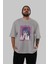 Kirie Motoba 4 Anime Ön Baskılı Gri Oversize T-Shirt %100 Pamuk Erkek Kadın 5