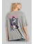 Akeno Himejima 4 Anime Arka Baskılı Gri Oversize T-Shirt %100 Pamuk Erkek Kadın 3
