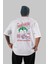 Joker (4) Arka Baskılı Beyaz Oversize T-Shirt Bisiklet Yaka Pamuk Erkek Kadın 1