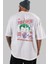 Joker (4) Arka Baskılı Beyaz Oversize T-Shirt Bisiklet Yaka Pamuk Erkek Kadın 5