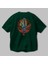 Spıderman 2 Arka Baskılı Zümrüt Yeşili Oversize T-Shirt Erkek Kadın Bisiklet Yaka 3