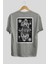 Stormtrooper Playing Card Arka Baskılı Gri Oversize T-Shirt Unisex Erkek Kadın Bisiklet Yaka 2