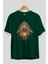 Flash Avengers Ön Baskılı Zümrüt Yeşili Oversize T-Shirt Bisiklet Yaka Pamuk Erkek Kadın 2