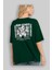 Bear Sadness 2 Arka Baskılı Zümrüt Yeşili Oversize T-Shirt Unisex Erkek Kadın Bisiklet Yaka 4