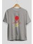 Flash Avengers (2) Ön Baskılı Gri Oversize T-Shirt Bisiklet Yaka Pamuk Erkek Kadın 2