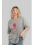 Flash Avengers (2) Ön Baskılı Gri Oversize T-Shirt Bisiklet Yaka Pamuk Erkek Kadın 4