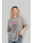 Game Of Thrones Dracarys Ön Baskılı Gri Oversize T-Shirt Bisiklet Yaka Pamuk Erkek Kadın 4