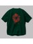 Spiderman (10) Arka Baskılı Zümrüt Yeşili Oversize T-Shirt Bisiklet Yaka Erkek Kadın 3