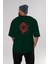 Spiderman (10) Arka Baskılı Zümrüt Yeşili Oversize T-Shirt Bisiklet Yaka Erkek Kadın 5