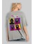 Squid Game (1) Arka Baskılı Gri Oversize T-Shirt Bisiklet Yaka Pamuk Erkek Kadın 3