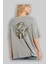 Docter Doom Arka Baskılı Gri Oversize T-Shirt Unisex Erkek Kadın Bisiklet Yaka 3