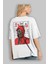 Squid Game (5) Arka Baskılı Beyaz Oversize T-Shirt Bisiklet Yaka Pamuk Erkek Kadın 3