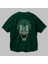 Joker (1) Arka Baskılı Zümrüt Yeşili Oversize T-Shirt Bisiklet Yaka Erkek Kadın 3