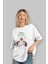 Joker (10) Ön Baskılı Beyaz Oversize T-Shirt Bisiklet Yaka Erkek Kadın 4