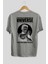 Nicola Tesla Ip Man Arka Baskılı Gri Oversize T-Shirt Unisex Erkek Kadın Bisiklet Yaka 2