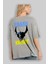 Batman (16) Arka Baskılı Gri Oversize T-Shirt Bisiklet Yaka Pamuk Erkek Kadın 3