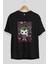 Joker (4) Ön Baskılı Siyah Oversize T-Shirt Bisiklet Yaka Erkek Kadın 2