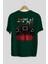 Squid Game (7) Arka Baskılı Zümrüt Yeşili Oversize T-Shirt Bisiklet Yaka Erkek Kadın 2
