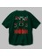 Squid Game (7) Arka Baskılı Zümrüt Yeşili Oversize T-Shirt Bisiklet Yaka Erkek Kadın 3