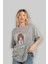 Nene Ebina 1 Anime Ön Baskılı Gri Oversize T-Shirt %100 Pamuk Erkek Kadın 4