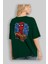 Spiderman (29) Arka Baskılı Zümrüt Yeşili Oversize T-Shirt Bisiklet Yaka Erkek Kadın 4