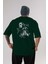Joker 2 Arka Baskılı Zümrüt Yeşili Oversize T-Shirt Bisiklet Yaka Erkek Kadın 1