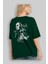 Joker 2 Arka Baskılı Zümrüt Yeşili Oversize T-Shirt Bisiklet Yaka Erkek Kadın 4
