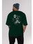 Joker 2 Arka Baskılı Zümrüt Yeşili Oversize T-Shirt Bisiklet Yaka Erkek Kadın 5