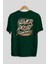 Never Doubt Yourself Arka Baskılı Zümrüt Yeşili Oversize T-Shirt Unisex Erkek Kadın Bisiklet Yaka 2