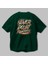 Never Doubt Yourself Arka Baskılı Zümrüt Yeşili Oversize T-Shirt Unisex Erkek Kadın Bisiklet Yaka 3