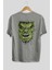 Hulk (4) Arka Baskılı Gri Oversize T-Shirt Bisiklet Yaka Pamuk Erkek Kadın 2