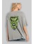Hulk (4) Arka Baskılı Gri Oversize T-Shirt Bisiklet Yaka Pamuk Erkek Kadın 3
