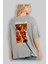 Portgas D. Ace Arka Baskılı Gri Oversize T-Shirt Unisex Erkek Kadın Bisiklet Yaka 3