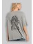 The Thrones Of Vendetta Arka Baskılı Gri Oversize T-Shirt Unisex Erkek Kadın Bisiklet Yaka 3