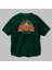 Newyork Style Arka Baskılı Zümrüt Yeşili Oversize T-Shirt Erkek Kadın Bisiklet Yaka 3