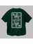 Stormtrooper Playing Card Arka Baskılı Zümrüt Yeşili Oversize T-Shirt Erkek Kadın Bisiklet Yaka 3