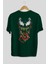 Venom (15) Arka Baskılı Zümrüt Yeşili Oversize T-Shirt Bisiklet Yaka Erkek Kadın 2