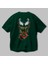 Venom (15) Arka Baskılı Zümrüt Yeşili Oversize T-Shirt Bisiklet Yaka Erkek Kadın 3