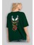 Venom (15) Arka Baskılı Zümrüt Yeşili Oversize T-Shirt Bisiklet Yaka Erkek Kadın 4
