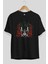 Joker (5) Ön Baskılı Siyah Oversize T-Shirt Bisiklet Yaka Erkek Kadın 2