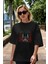 Joker (5) Ön Baskılı Siyah Oversize T-Shirt Bisiklet Yaka Erkek Kadın 5