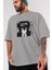 Alucard 1 Anime Ön Baskılı Gri Oversize T-Shirt %100 Pamuk Erkek Kadın 3