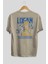 Wolverine Logan Arka Baskılı Bej Oversize T-Shirt Bisiklet Yaka Pamuk Erkek Kadın 2
