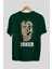 Joker (8) Arka Baskılı Zümrüt Yeşili Oversize T-Shirt Bisiklet Yaka Erkek Kadın 2
