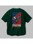 Spiderman (13) Arka Baskılı Zümrüt Yeşili Oversize T-Shirt Bisiklet Yaka Erkek Kadın 3