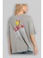 Iron Man (2) Arka Baskılı Gri Oversize T-Shirt Bisiklet Yaka Pamuk Erkek Kadın 3