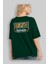 Bogota Arka Baskılı Zümrüt Yeşili Oversize T-Shirt Unisex Erkek Kadın Bisiklet Yaka 4