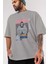 Kotarou Katsura Gıntama 1 Anime Ön Baskılı Gri Oversize T-Shirt %100 Pamuk Erkek Kadın 3