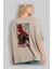 Spiderman (8) Arka Baskılı Bej Oversize T-Shirt Bisiklet Yaka Pamuk Erkek Kadın 3